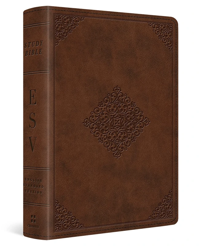 ESV Study Bible, Personal Size (TruTone, Saddle, Ornament Design): English Standard Version, Saddle, TruTone, Ornament Design, Personal Size - Image 1