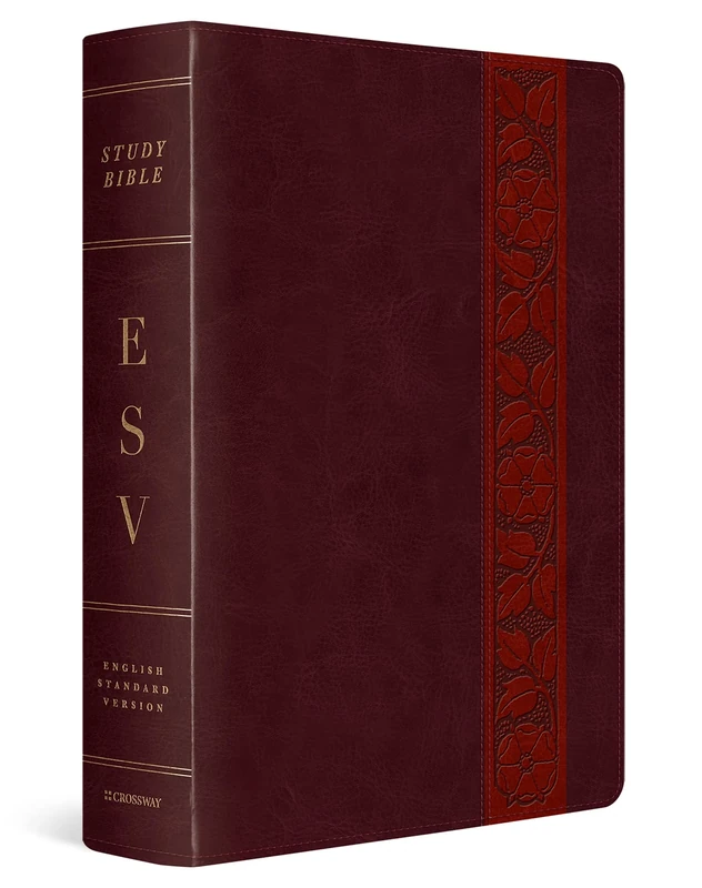 ESV Study Bible, Large Print (TruTone, Mahogany, Trellis Design): English Standard Version Mahogany Trutone Trellis Design