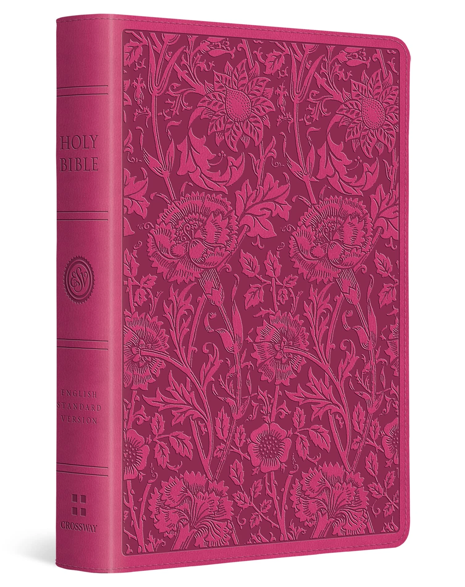 ESV Large Print Compact Bible (TruTone, Berry, Floral Design): English Standard Version, Berry, Floral, Trutone