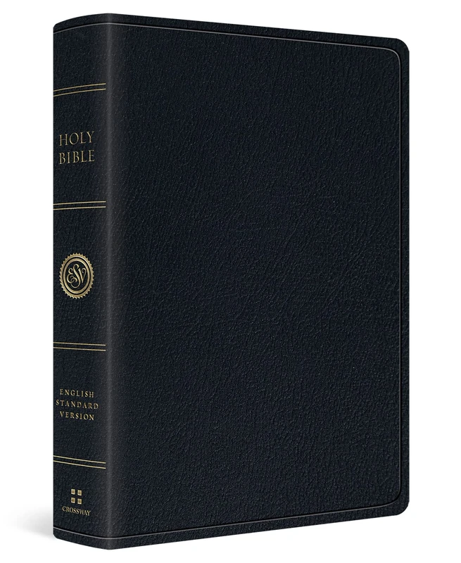 ESV Large Print Wide Margin Bible (Genuine Leather, Black): English Standard Version, Black, Genuine Leather, Wide Margin Bible