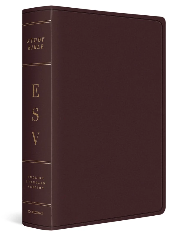 ESV Study Bible, Large Print (Bonded Leather, Burgundy): Esv Study Bible, Burgundy