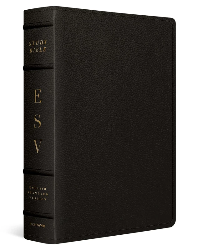 ESV Study Bible, Large Print (Buffalo Leather, Deep Brown): English Standard Version, Deep Brown, Buffalo Leather, Study Bible