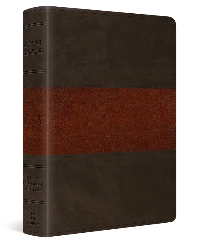 Crossway ESV Study Bible - Personal Size, Forest/Tan Trail Design