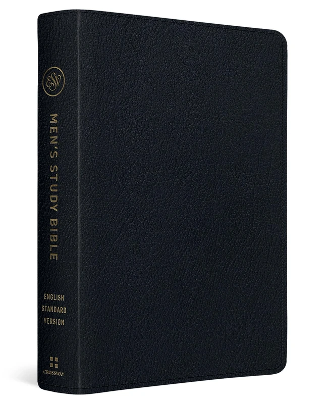 ESV Men's Study Bible (Genuine Leather, Black): English Standard Version, Black
