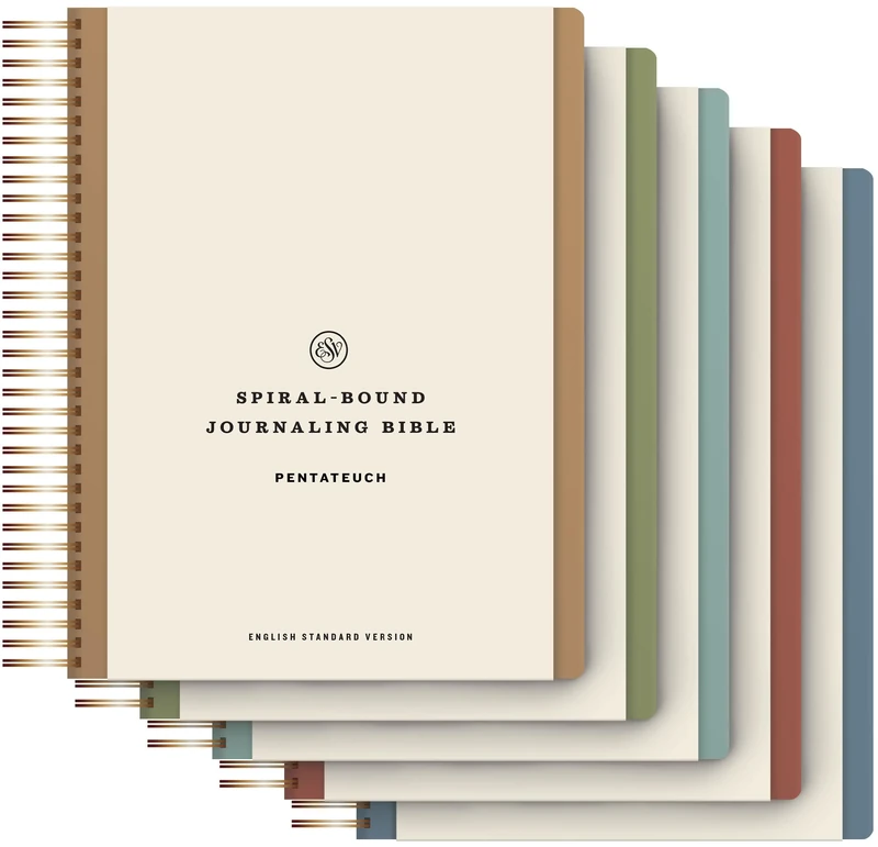 Crossway ESV Spiral-Bound Journaling Bible, Five-Volume Set (Hardcover): Esv Journaling Bible Set