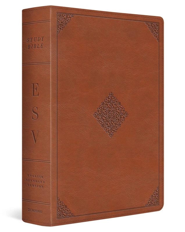 ESV Study Bible (TruTone, English Saddle, Ornament Design): English Standard Version, Trutone, English Saddle, Ornament Design Study Bible With Ribbon Marker