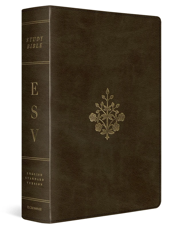 ESV Study Bible, Large Print (TruTone, Olive, Branch Design): English Standard Version, Trutone, Olive Branch Design, Large Print Study Bible With Ribbon Marker