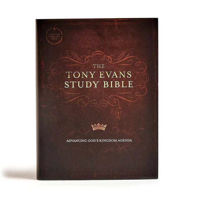 CSB Tony Evans Study Bible, Hardcover, Black Letter, Study Notes and Commentary, Articles, Videos, Charts, Easy-to-Read Bible Serif Type