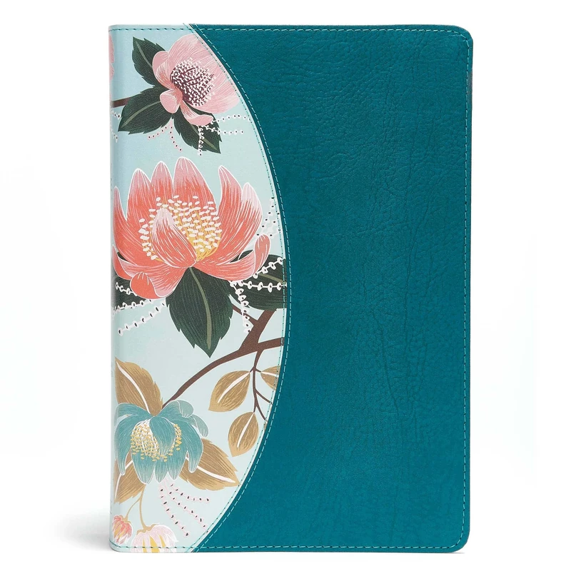 The CSB Study Bible For Women, Teal Flowers LeatherTouch, Indexed: Christian Standard Bible, Teal Flowers, Leathertouch