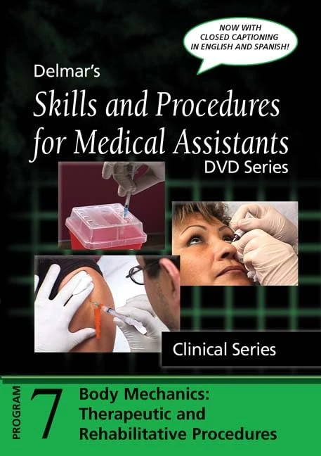 Skills and Procedures for Medical Assistants, DVD Series: Program 7: Therapeutic and Rehabilitative Procedures, with Closed Captioning (Delmar's Skills and Procedures for Medical Assistants)