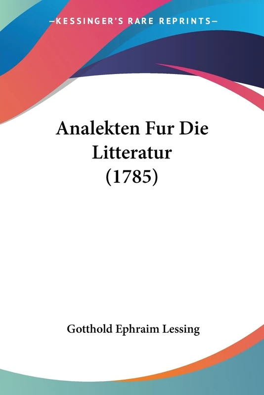 Analekten Fur Die Litteratur (1785)