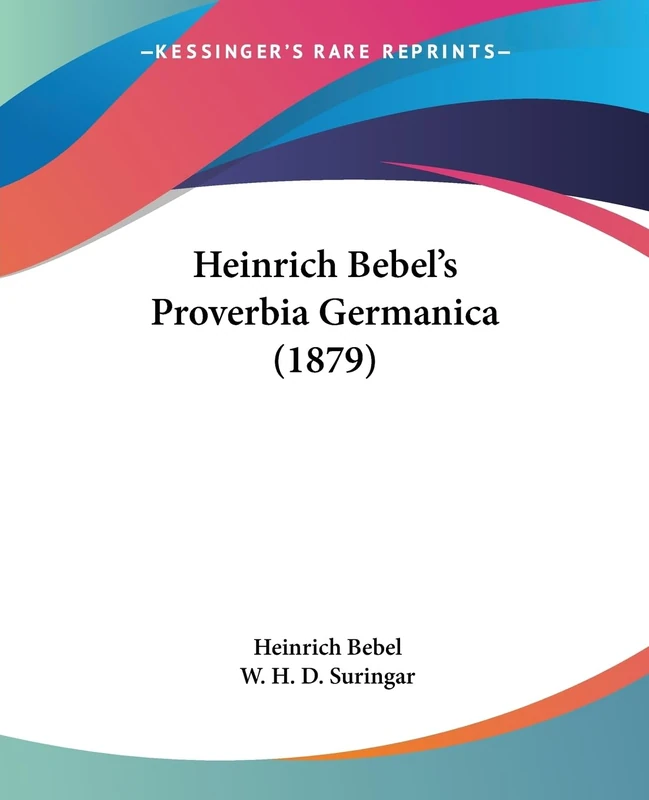 Heinrich Bebel's Proverbia Germanica (1879) - Image 1