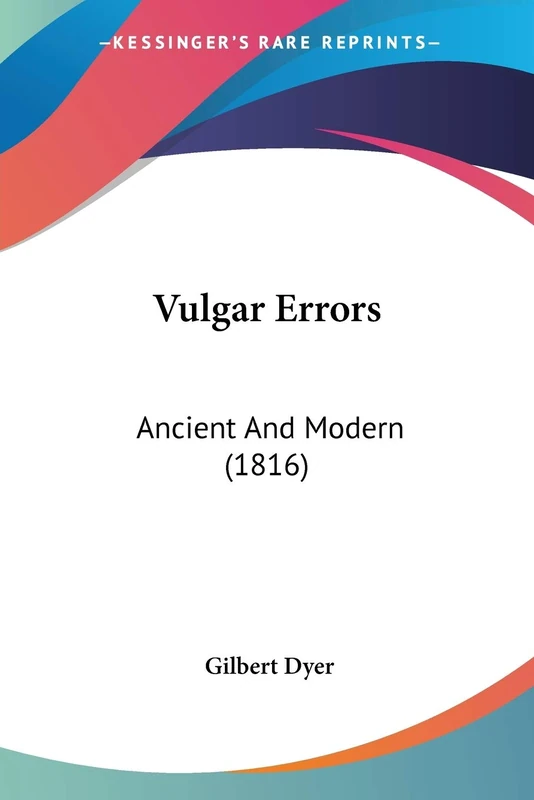 Vulgar Errors: Ancient And Modern (1816) - Image 1