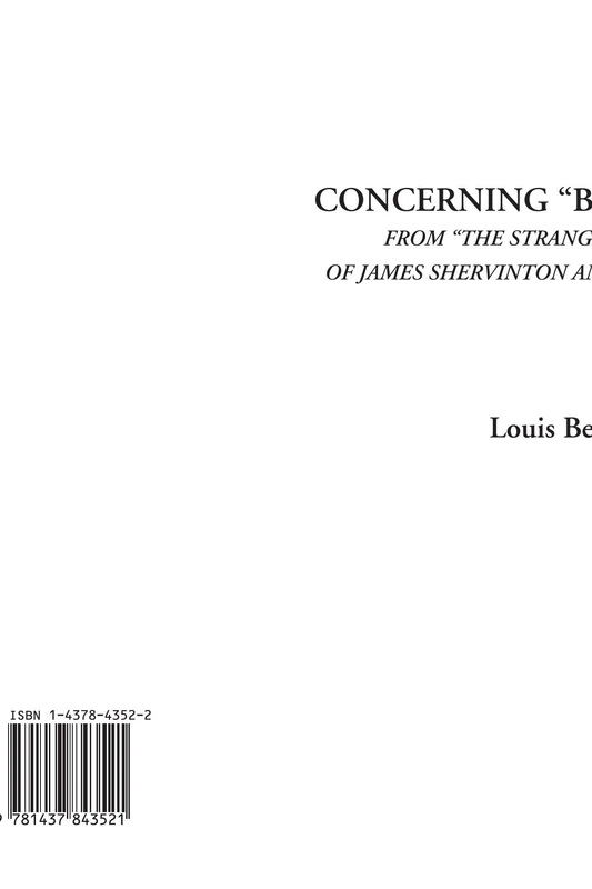 Concerning "Bully" Hayes (From "The Strange Adventure of James Shervinton and Other Stories")