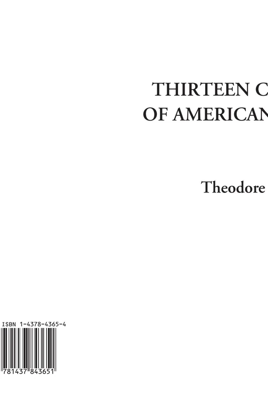 Thirteen Chapters of American History