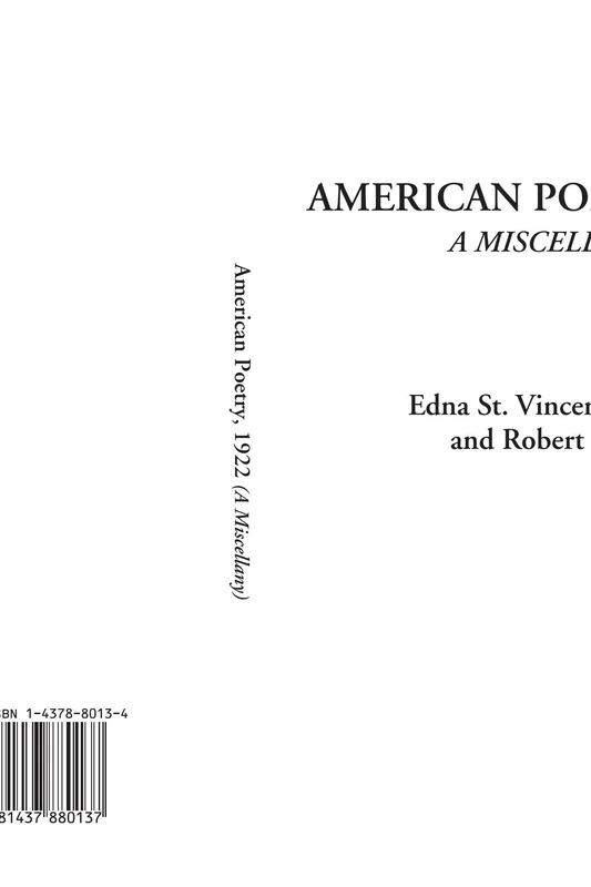 American Poetry, 1922 (A Miscellany)