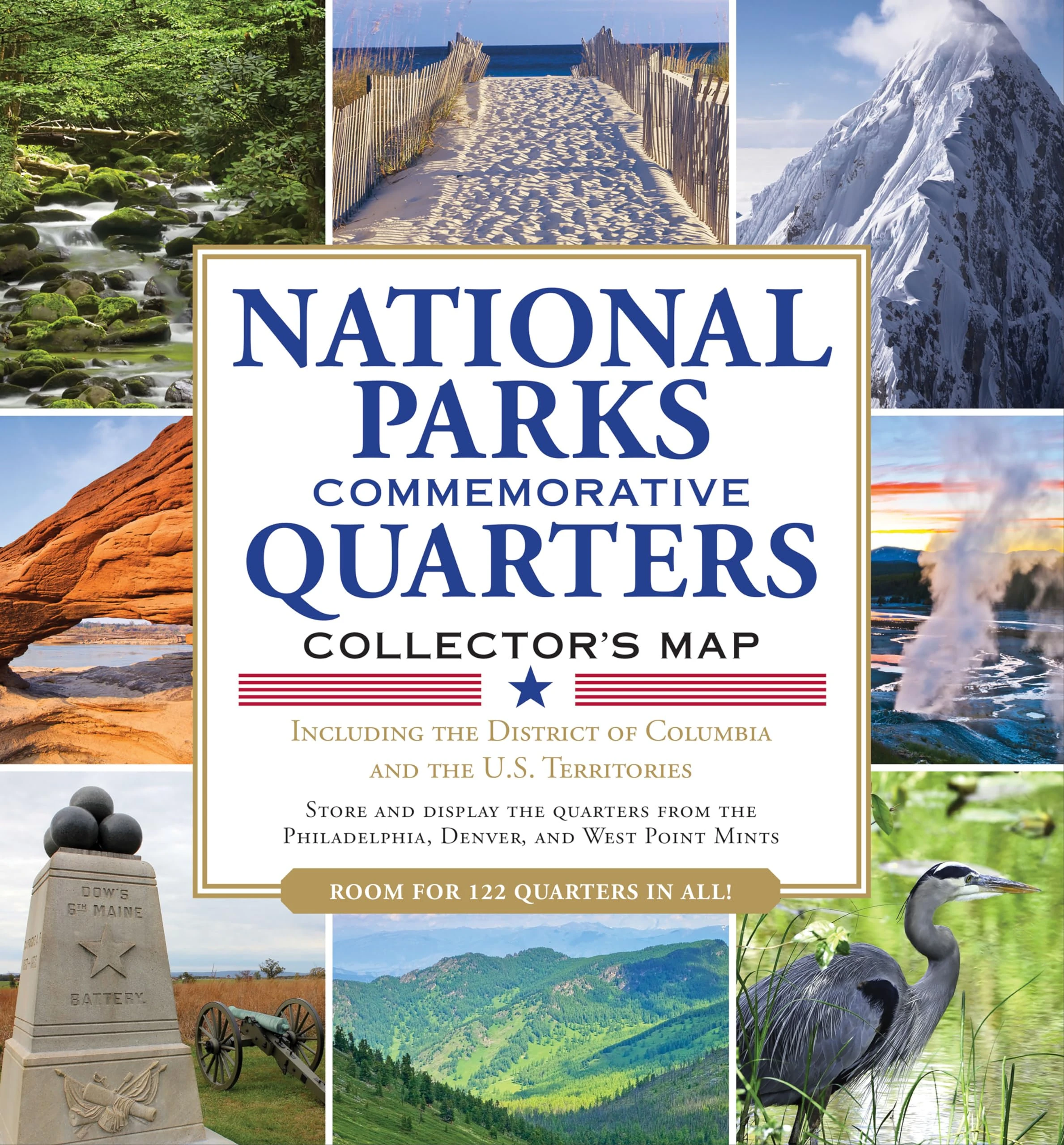 America the Beautiful: National Parks Quarters Collector's Map 2010-2021: Including the District of Columbia and the Us Territories