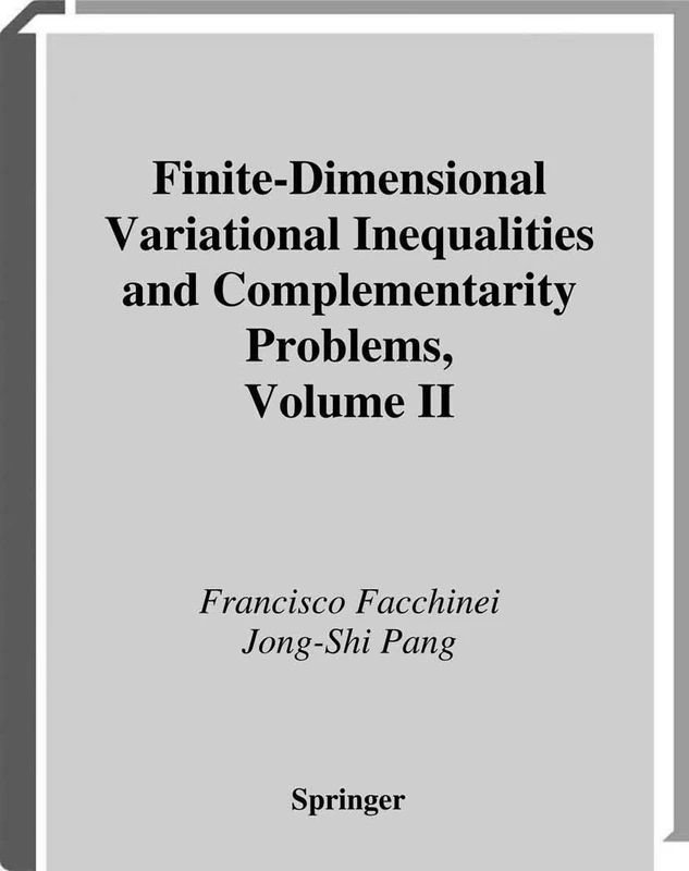 Finite-Dimensional Variational Inequalities and Complementarity Problems: 2 (Springer Series in Operations Research and Financial Engineering) - Image 1