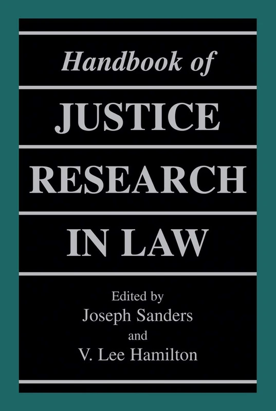 Springer Handbook of Justice Research in Law - Academic Text