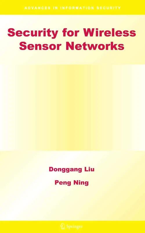 Springer Security for Wireless Sensor Networks - Vol 28
