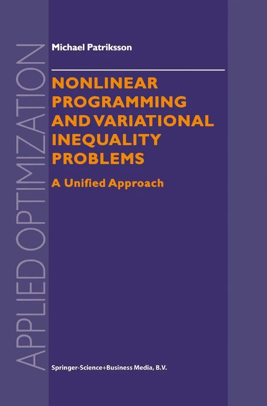 Springer Nonlinear Programming and Variational Inequality Problems