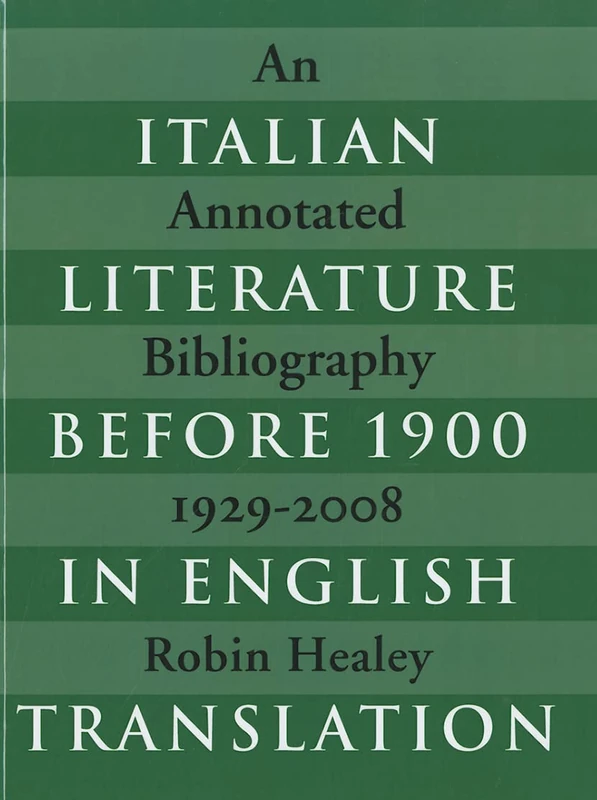 Italian Literature Before 1900 in English Translation - Bibliography