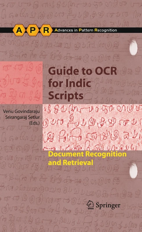 Springer Guide to OCR for Indic Scripts - Computer Science Book - Image 1