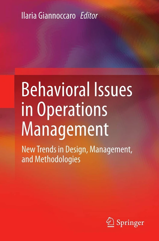 Behavioral Issues in Operations Management: New Trends in Design, Management, and Methodologies - Image 1