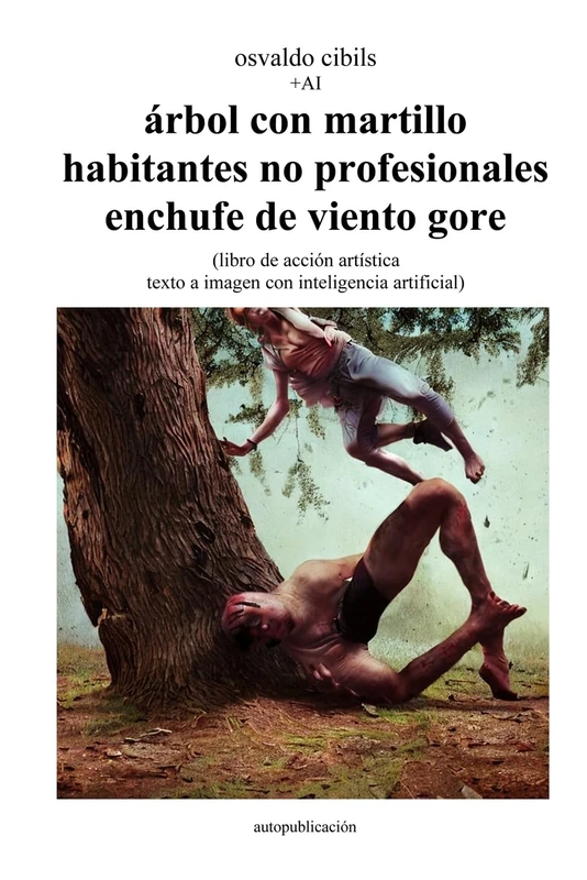 árbol con martillo habitantes no profesionales enchufe de viento gore: (libro de acción artística texto a imagen con inteligencia artificial) - Image 1