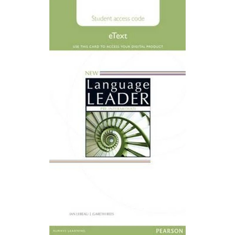 New Language Leader Pre-Intermediate Teacher's Etext Access Card