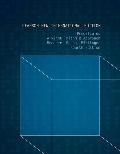 Precalculus:A Right Triangle Approach PNIE, plus MyMathLab without eText
