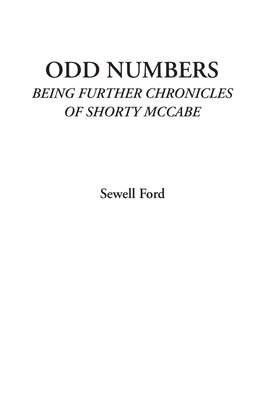 Odd Numbers (Being Further Chronicles of Shorty McCabe) - Image 1
