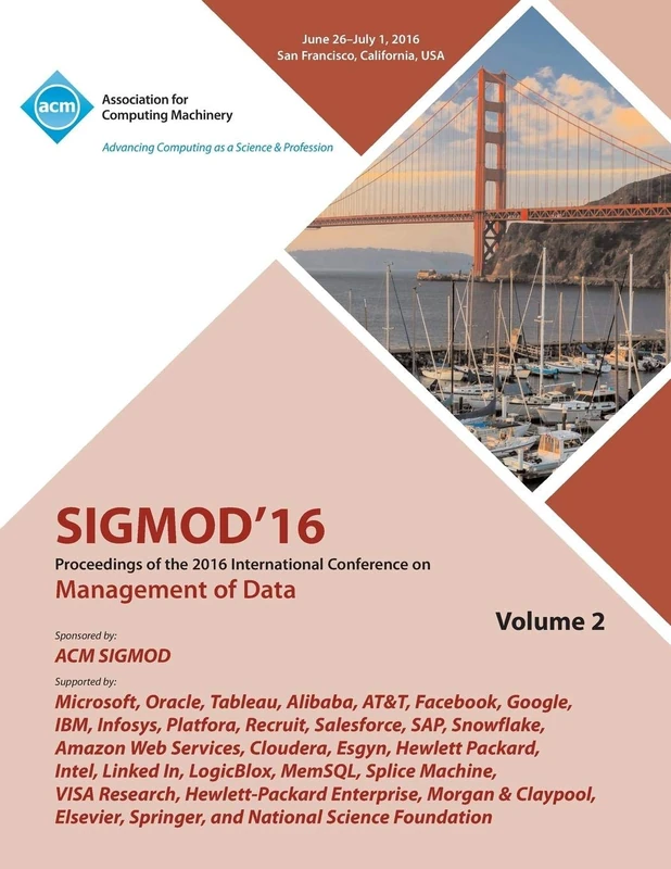 MCA SIGMOD 16 2016 International Conference on Management of Data
