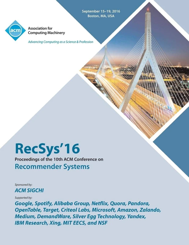 RecSys 16 19th ACM Conference on Recommender Systems - Image 1
