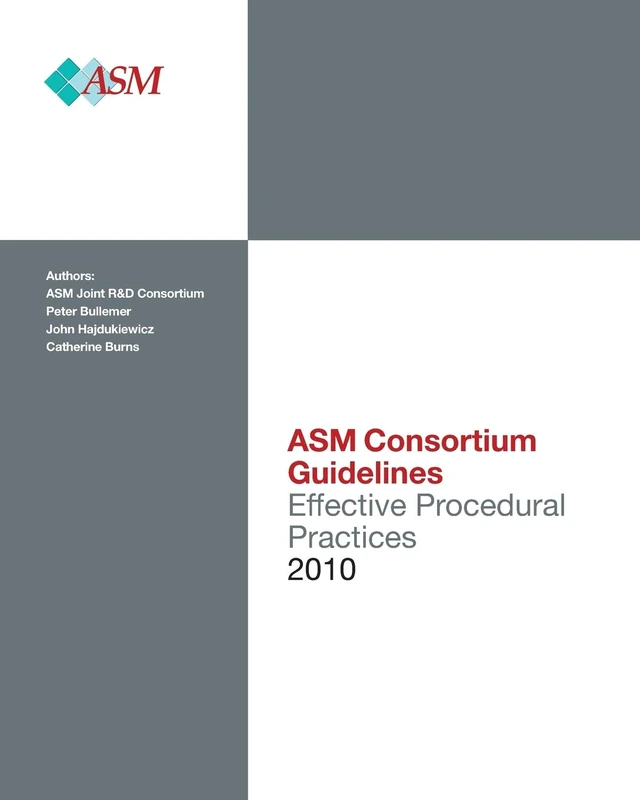 Effective Procedural Practices: ASM Consortium Guideline: Volume 1 - Image 1