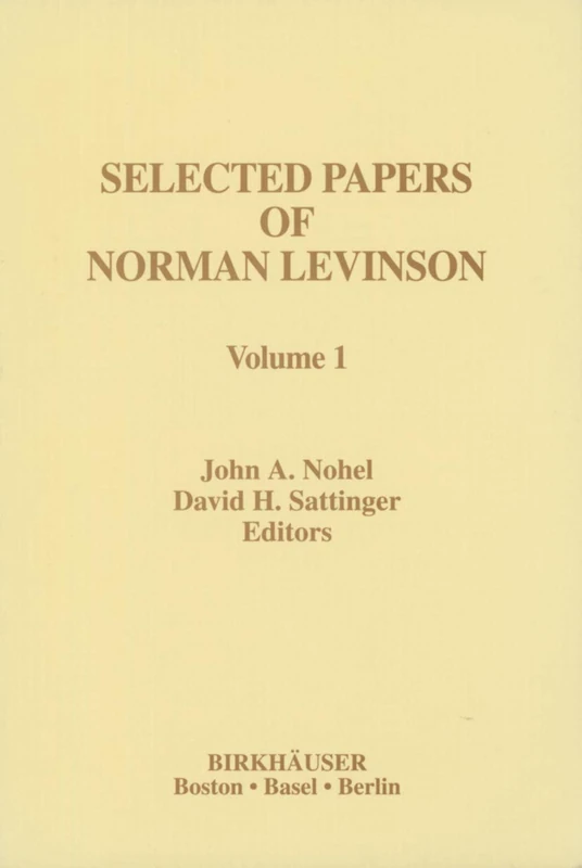 Selected Papers of Norman Levinson (Contemporary Mathematicians)