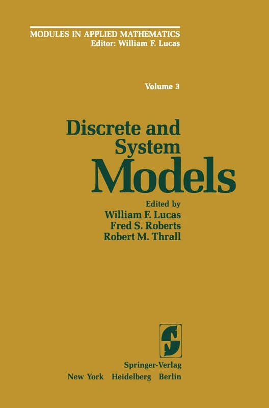 Discrete and System Models: Volume 3: Discrete and System Models (World Crop Series) - Image 1