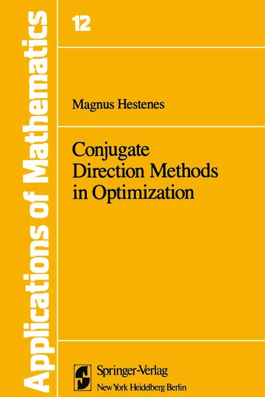 Conjugate Direction Methods in Optimization: 12 (Stochastic Modelling and Applied Probability, 12) - Image 1
