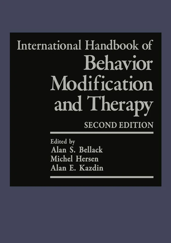 Springer International Handbook of Behavior Modification and Therapy