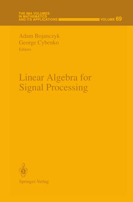 Springer Linear Algebra for Signal Processing - IMA Volume 69 - Image 1