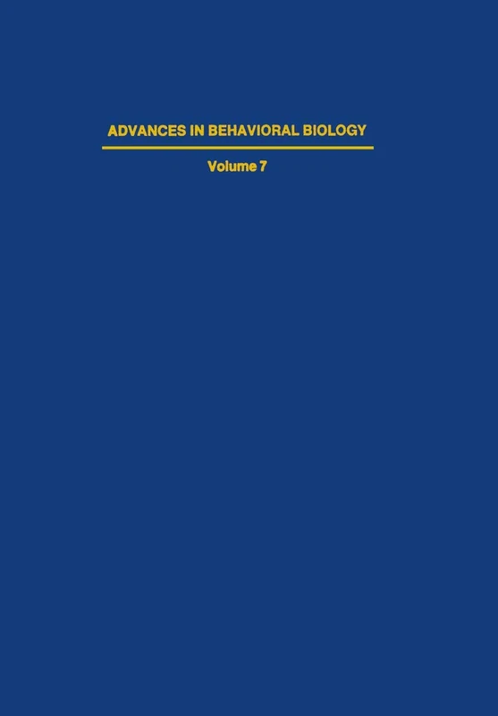 Control of Posture and Locomotion: 7 (Advances in Behavioral Biology, 7)