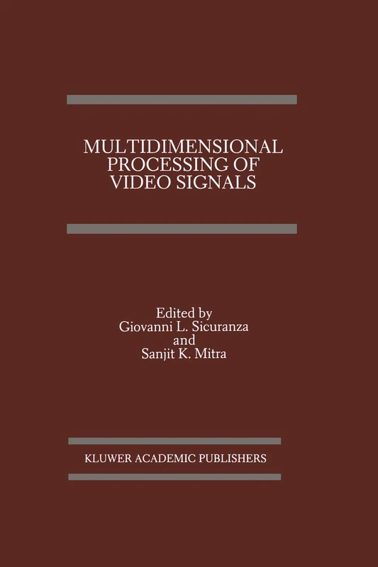 Multidimensional Processing of Video Signals: 171 (The Springer International Series in Engineering and Computer Science)