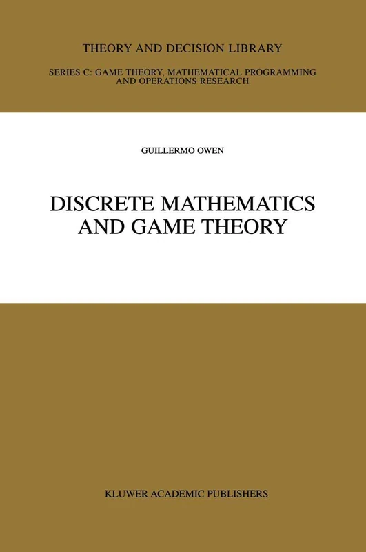 Discrete Mathematics and Game Theory: 22 (Theory and Decision Library C, 22) - Image 1
