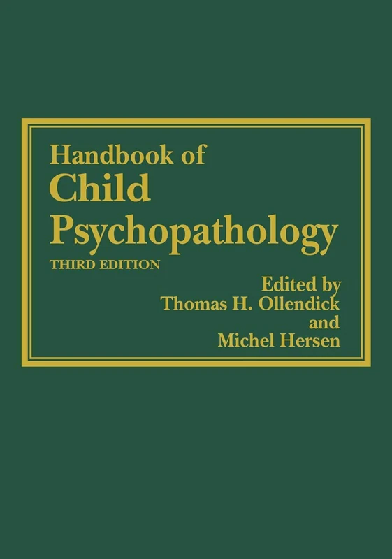 Handbook of Child Psychopathology