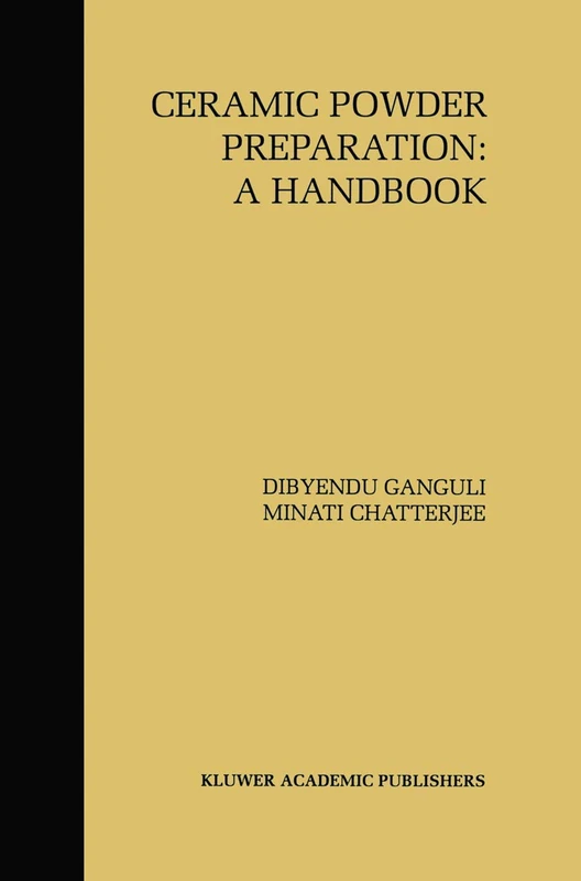 Springer Ceramic Powder Preparation: A Handbook - Science Book