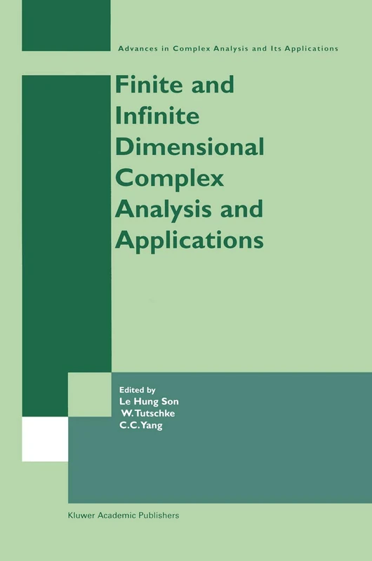 Finite or Infinite Dimensional Complex Analysis and Applications: 2 (Advances in Complex Analysis and Its Applications, 2)