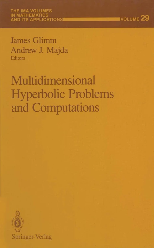 Multidimensional Hyperbolic Problems and Computations: 29 (The IMA Volumes in Mathematics and its Applications, 29)