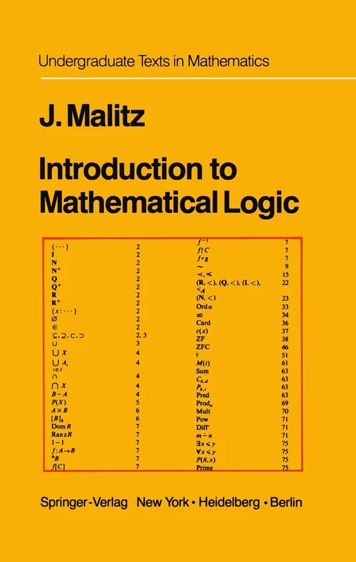 Introduction to Mathematical Logic: Set Theory Computable Functions Model Theory (Undergraduate Texts in Mathematics)