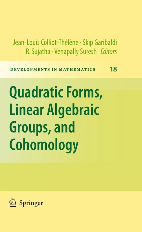 Quadratic Forms, Linear Algebraic Groups, and Cohomology: 18 (Developments in Mathematics, 18)