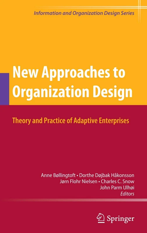 New Approaches to Organization Design: Theory and Practice of Adaptive Enterprises: 8 (Information and Organization Design Series, 8)
